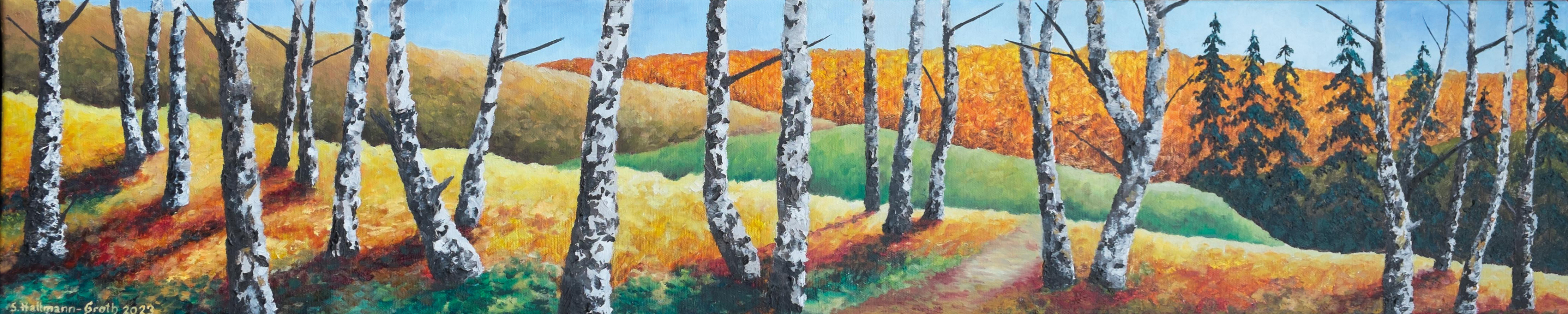 2023 Birkenwald im Herbst